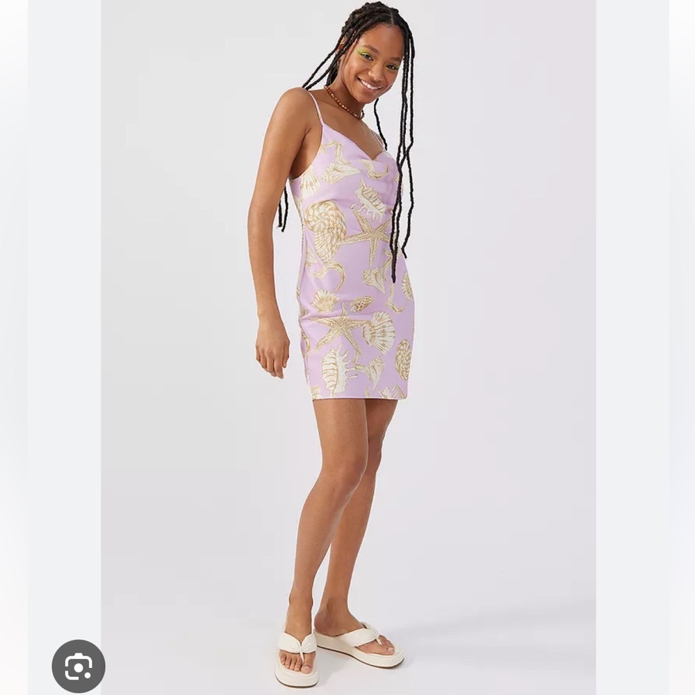Urban Outfitters Satin Seashell Dress - Picture 2 of 5
